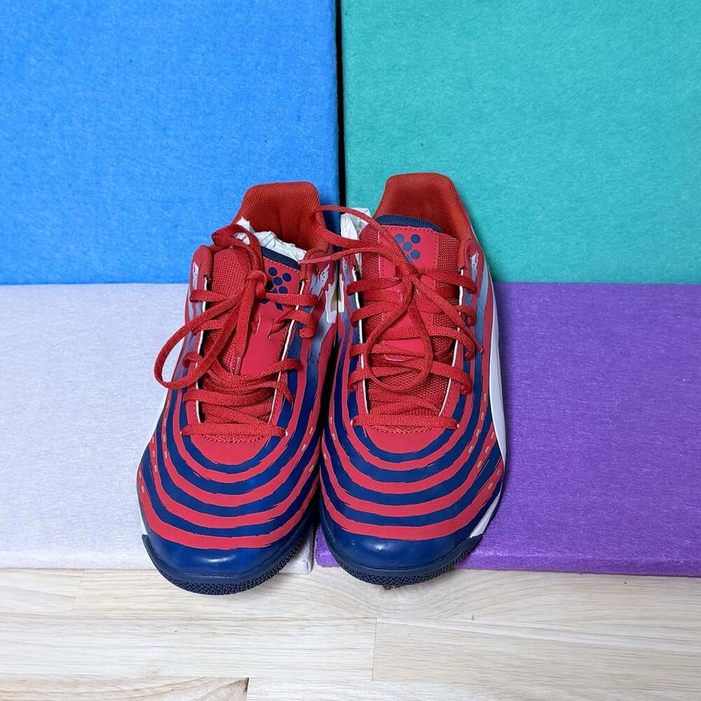NEW! Puma Trovan Lite Soccer Trainers - High Risk Red/White/Estate Blue